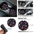 thumbnail image 6 of Jeiento Galaxy Butterfly Car Seat Cover Set 15 PCS with Auto Steering Wheel Cover Seat Belt Strap Pads Cup Coasters Trash Bag Air Vent Storage Bag Rearview Mirror Cover Keychain Universal Fit, 6 of 7