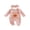 Pink, variant on RUINIXCW Newborn Baby Girl My First Halloween Fall Winter Clothes Infant Baby Girls Waffled Romper Pumpkin Embroidery Long Sleeve Jumpsuit with Headband