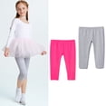 thumbnail image 1 of THEE BRON Toddler/Little Girls Basic Cotton Capri Leggings Pants, 1 of 5