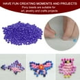 thumbnail image 5 of REGALWOVEN Glass Beads Loose Tiny Round Mini Beads for Bracelet Earring Rings Jewelry Making Blue Purple, 5 of 6