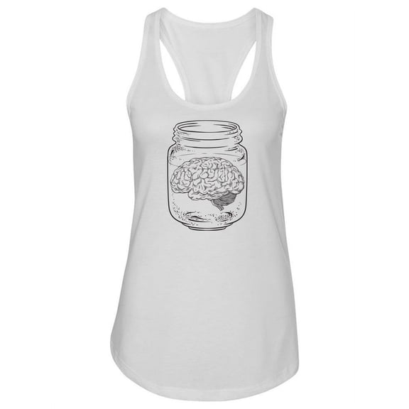 Brain In Glass Jar. Tank Women -Image by Shutterstock, Female Small