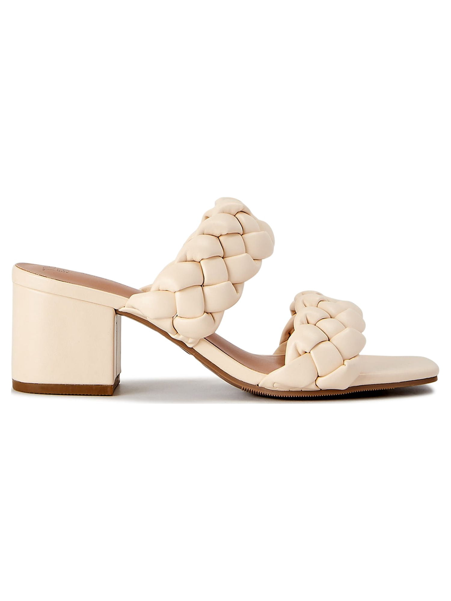 Time and Tru Women’s Braided Heel Sandals
