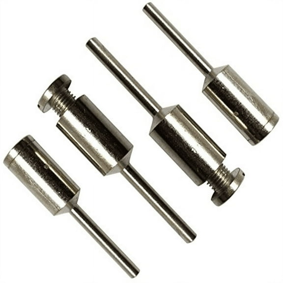 DYNAMIC 1/4" (0.6 cm) Screw Head Mandrels | 1/8" (0.3 cm) Shank | Crafted for Jewelry Design & Repair | Precise Engineering | 2 Packs (Total 4 Pieces)