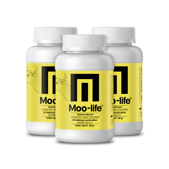 MOO-LIFE CALOSTRO BOVINO SABOR CHOCOLATE 800MG POR TABLETA MASTICABLE