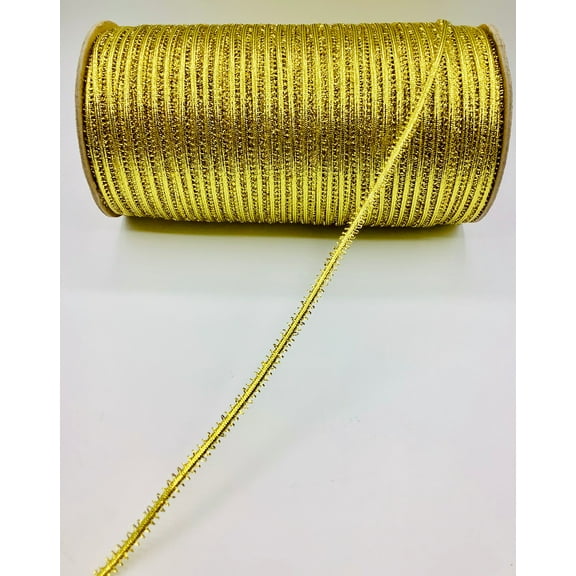 Trimplace Gold 1/4" Pico Edge Braided Trim