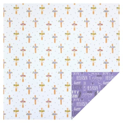 Recollections Easter Religious Double-Sided Cardstock Paper, 12" x 12", 24 Pack