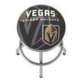 thumbnail image 5 of Trademark Gameroom Vegas Golden Knights Watermark Chrome Ribbed Barstool, 5 of 5
