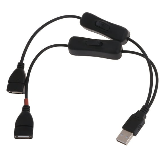 USB Extension Cable with Individual Switches for U-Disks Keyboards Mice USB Fan