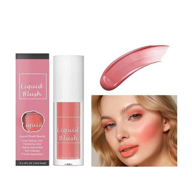 Nine Color Liquid Natural Color Long Lasting Silky And Delicate Contouring Rouge 4Ml, Makeup White Blusher