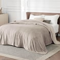 thumbnail image 2 of Manta de cama, forro polar, tamaño queen, Oxford, color canela, 230 x 230 cm, 2 of 8