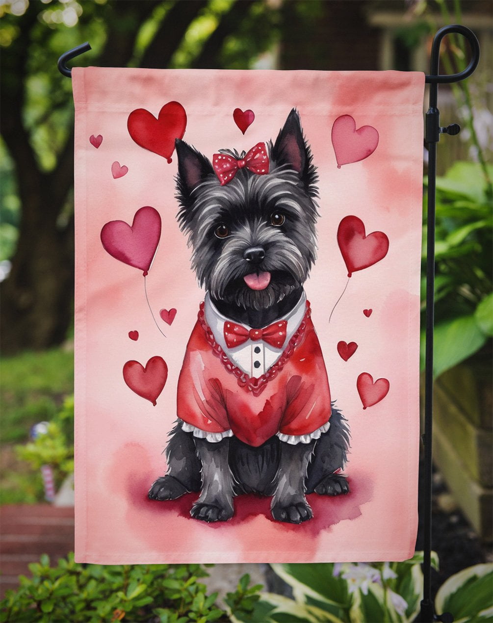 Cairn Terrier My Valentine Garden Flag 11.25 in x 15.5 in