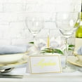 thumbnail image 3 of 120 Tarjetas de Lugar Premium, Tarjetas de Mesa Pequeñas con Borde de Papel Dorado, Tarjetas de Carpa de, 3 of 8
