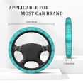 thumbnail image 3 of Balery Turquoise Wooden2 Fundas elásticas antideslizantes para volante, funda protectora universal para hombre y mujer, 15 pulgadas, accesorios para coche., 3 of 6