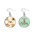 thumbnail image 1 of Bell Glass Hat Owl Colgante decorativo temporada pendientes de primavera joyas Unbranded M, 1 of 3