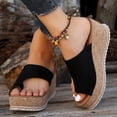 thumbnail image 2 of asddcavvf Thick Soled Leopard Print Casual Slip On Large Size Wedges, 2 of 5