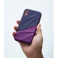 thumbnail image 3 of Ringke Wave Case Compatible with iPhone XR, Dual Layer Heavy Duty 3D Textured Protection Design Cover - Metallic Purple, 3 of 3