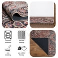 thumbnail image 3 of Keen Home Design Machine Washable Area Rugs with Non-slip Backing, Ideal for Hallway, Living Room, Bedroom, Kitchen and Laundry Room, Vintage Moroccan and Low Pile Rug - ( 2'6'' x 7'), 3 of 9