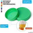 thumbnail image 5 of 16 Pack Colored Plastic Mason Jar Lids for Ball, Kerr - Durable Food-Grade Storage Caps, 5 of 5