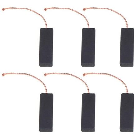 

6pcs Motor Carbon Brushes With 70mm Length Lead 5*13.5*40mm For Washing Machine