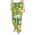 thumbnail image 2 of Kdxio Women's Comfy Stretch Cartoon FrogPrint Drawstring Pajama Pants-Small, 2 of 9