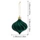 thumbnail image 5 of Set de adornos para árboles de Navidad Marrón Flocadas | Decoraciones cuelgantes de plástico navideñas | Pack de 12 | 6 cm de diámetro | Estilo Multidimensional Vintage Resistente al Desvanecimiento, 5 of 9