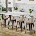 Furniture 30 Inches Bar Stools Counter Height Bar Stools with Back