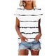 thumbnail image 1 of Camiseta de Manga Corta de las Mujeres de Cuello Redondo de Impresión Casual Top de las Señoras, Poliéster Ligero para el Hogar Diario Y Cómodo, 1 of 9