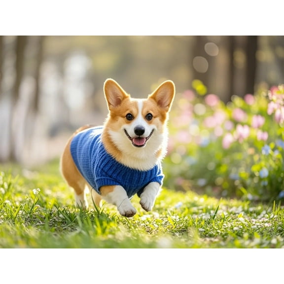 Corgi Diamond Art 5D Diamond Painting DIY Kits Full Round Drill Beads by Number Stitch Handmade Arts and Crafts for Living Room Home Wall Decor 12x16 inch / 30x40cm