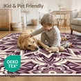thumbnail image 4 of ODIKA Abstract Boho Symmetrical Border Inspired Solid Minimalist Purple Flowing for Bedroom, Nursery, RV, Pet Friendly & Kids Safe Bedside, 4 of 7