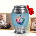 thumbnail image 6 of JAGASY Music Combo Urn for Families - Funeral Blue Urns for Human Ashes Male - 3 Inch Mini Cremation Urn for Female - 10 Inch Blue Large Urns for Tribute - (1 Large, 4 Tiny), 6 of 7