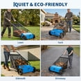 thumbnail image 7 of 26-Inch Heavy Duty Push Lawn Sweeper – Walk-Behind Manual Leaf and Grass Collector – 4 High-Speed Rotating Brushes – 7 cu ft Large Capacity – for Yard, Patio, Driveway, 7 of 7