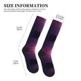 thumbnail image 2 of Lsque Thunderstorm Violet Purple Pattern Sport Compression Socks for Men & Women 15-20 mmHg Knee High Nurse Pregnant Running Medical and Travel Athletic, 2 of 6