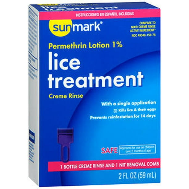 Sunmark Lice Treatment Creme Rinse, 2 Fl. Oz.