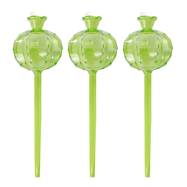Maceta con diseño de cactus y bulbo de autorriego, dispositivo de riego automático, globos de riego para plantas de interior, riego para vacaciones.