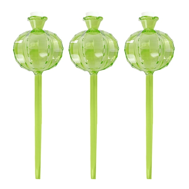 Maceta con diseño de cactus y bulbo de autorriego, dispositivo de riego automático, globos de riego para plantas de interior, riego para vacaciones.