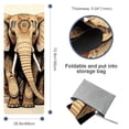 thumbnail image 4 of Elephant Hot Yoga Towel with Storage Bag, 72.8"x26.8", Suitable for Yoga, Pilates, Fitness, Gym Towels, 4 of 6