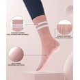 thumbnail image 4 of Pilates Socks with Grips for Women Yoga Socks Non Slip Barre Hospital Socks 6-Pairs Grippy Ankle Socks, 4 of 5