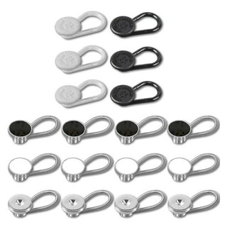 OURUI Button Extender Collar Extenders for Men Dress Shirts,  Metal Neck Extender 1/2” Size Expansion for Coat Shirt Suits Pants, 6 Pack  Silver