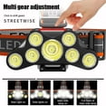 thumbnail image 3 of Rechargeable Headlamp, 7 LED Flashlight Lantern USB Rechargeable Headlamp Super Bright 4 Working Modes Headlamp Waterproof Outdoor Emergency Flashlight, 3 of 5