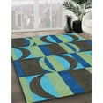 thumbnail image 2 of Ahgly Company Indoor Rectangle Patterned Charcoal Blue Area Rugs, 8' x 12', 2 of 6
