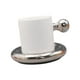 thumbnail image 5 of Juego de platillo de tazas gordas, taza de café, novedad divertida de 300 ml de taza de tazón para taza de cerámica para mujeres de regalos plateado, 5 of 8