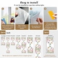 thumbnail image 6 of Pink Flowers Window Privacy Film, Spring Floral Butterfly Elegant Pastoral Static Cling UV Sun Blocking Heat Control Window Tint Day and Night, Non-Adhesive One Way Privacy Cover 29.5''x78.7'', 6 of 7