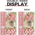 thumbnail image 6 of Pink Pumpkins Garden Flag Welcome Fall Thanksgiving Day Pumpkins for Outside Party Fall Thanksgiving Day Holiday Gift for Friends Of Pink Lovers Farmhouse Decoration 12.5 x 18 Inch, 6 of 6