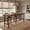 Brown, variant on Finmind 71" Solid Wood Counter Height Dining Table, Industrial Bar Table with Footrest for 6‑8, Café & Restaurant, Black