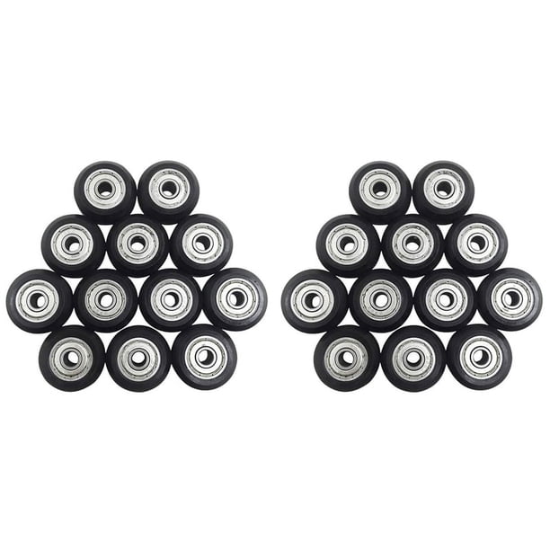 24 Unids 625Zz Ruedas de Polea de Plástico con Rodamientos Engranaje para Impresora 3D Compatible con -10 / -10S / CNC Router Hybrid