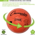 thumbnail image 2 of Champion Sports Extreme Series Soccer Ball, Size 4 - Youth League, All Weather, Soft Touch, Maximum Air Retention - Kick Balls for Kids 8-12 - Competitive and Recreational Futbol Games, Orange, 2 of 6