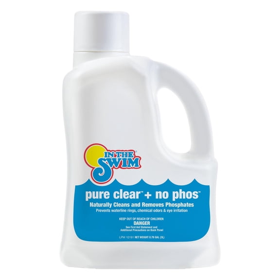In The Swim - Pure Clear   No Phos - Reduces Phosphates & Removes Non-Living Matter for Clearer Water - 3 Liter 62012
