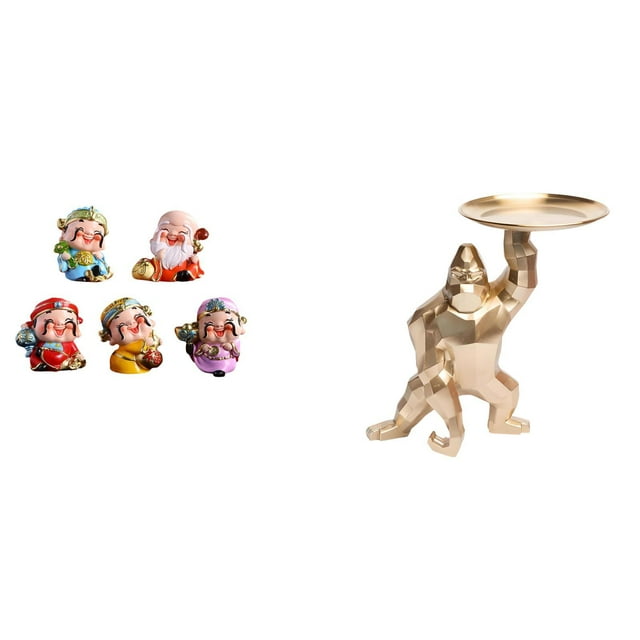Colección de esculturas de resina de , figuras de dioses , bandeja para servir, adorno artístico de escritorio para decoración de dormi