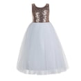 thumbnail image 4 of Ekidsbridal Crossed Straps A-Line Flower Girl Dress Junior Bridesmaid Evening Formal Gown Pageants 177 12, 4 of 7