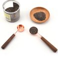 thumbnail image 3 of Coofit Measure Spoon Wood Handle: Stainless Steel 1 Tbsp Measure Teaspoon Measure Scoop, 3 of 10